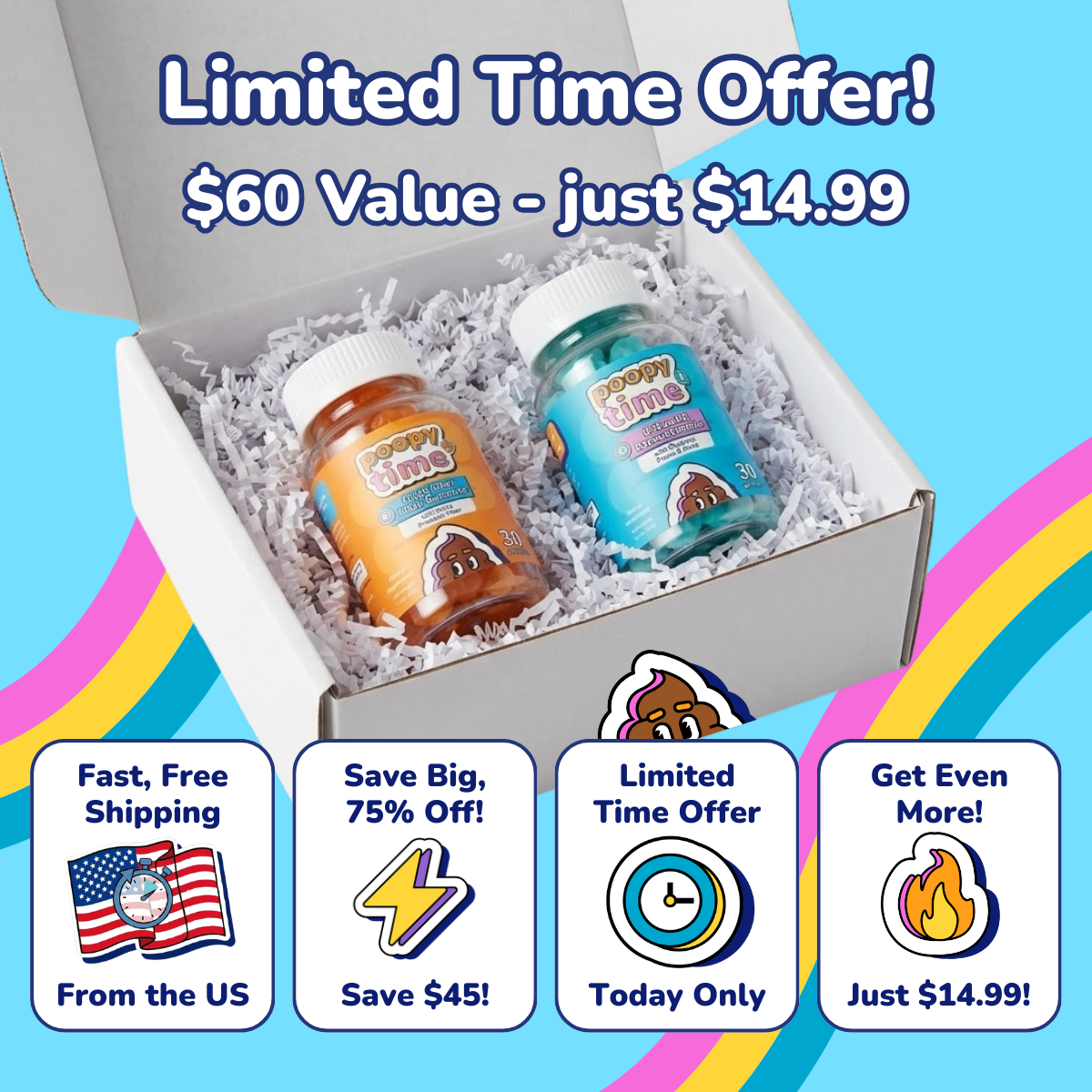 Special Offer! Gummy Bundle - Save BIG! – Poopy Time Tea