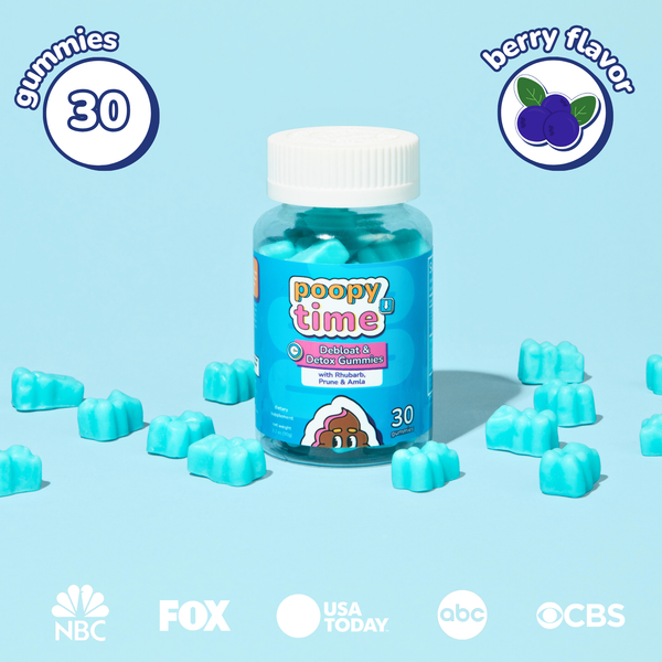 Poopy Time Debloat & Detox Gummies