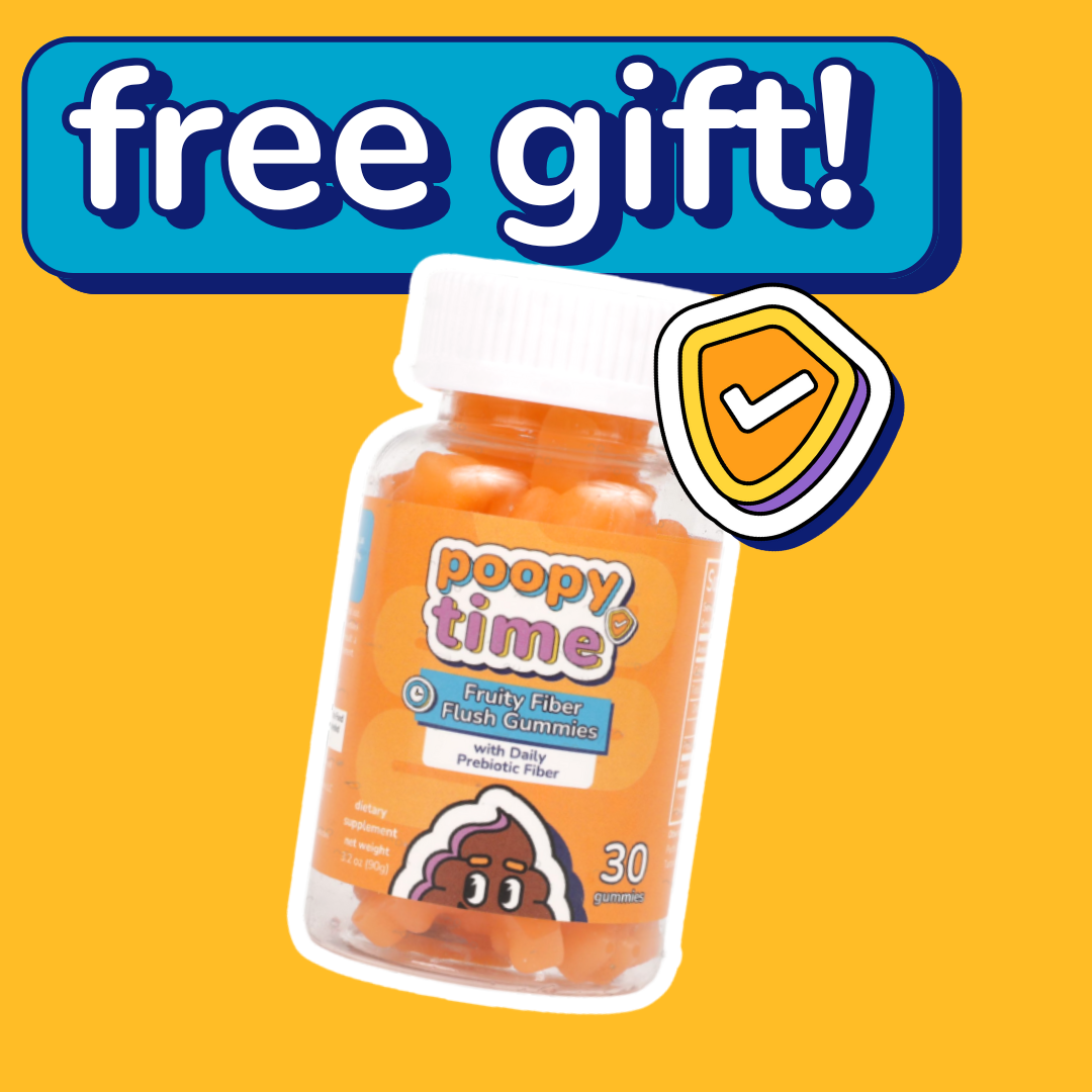 FREE GIFT! Poopy Time Fruity Fiber Flush Gummies – Poopy Time Tea