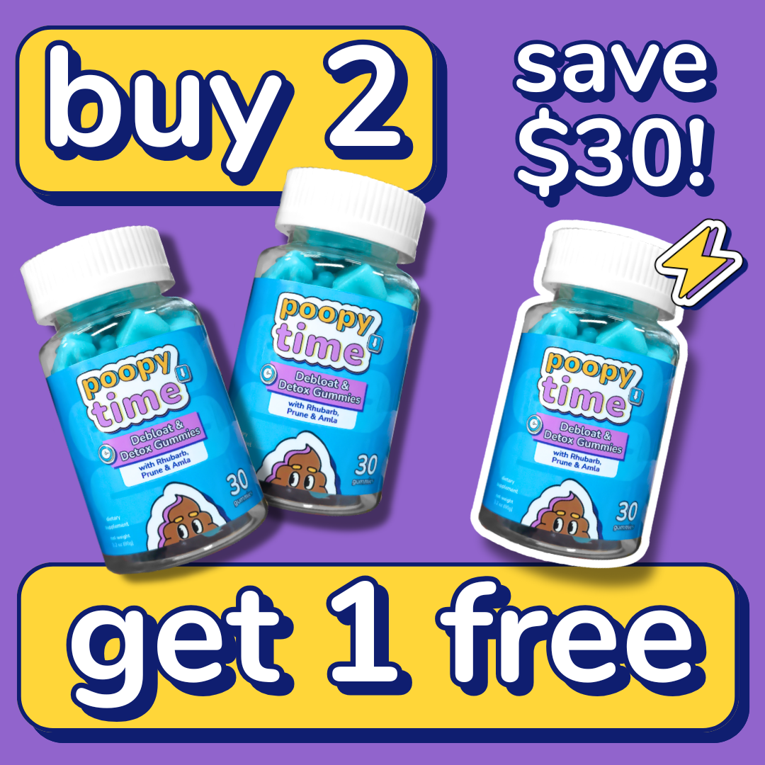 Poopy Time Debloat & Detox Gummies