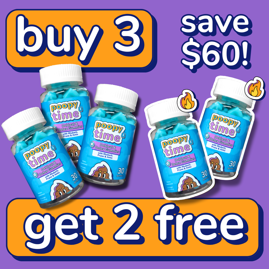 Poopy Time Debloat & Detox Gummies